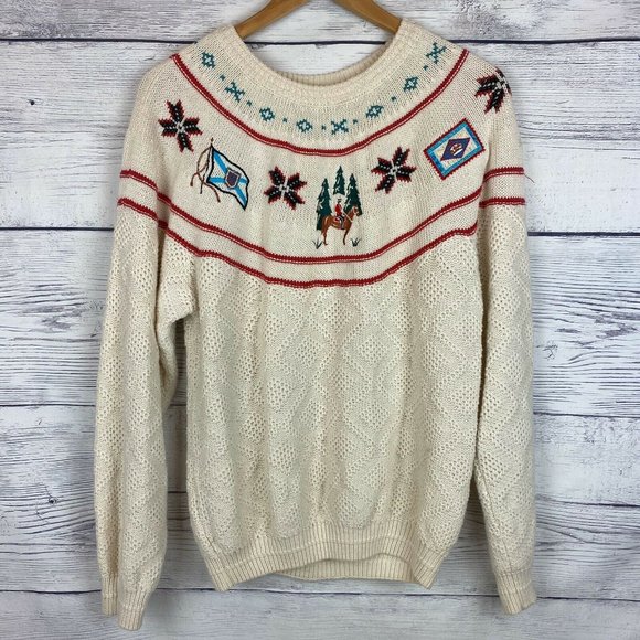 Woolrich Sweaters - Woolrich Vtg Canada Knit Winter Sweater M Canadian